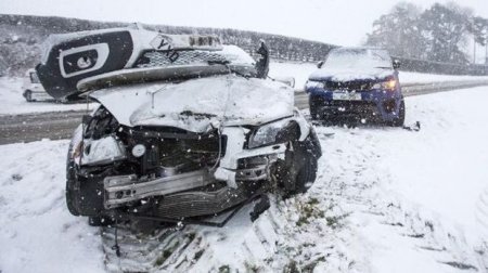 Обнародовано количество ДТП, произошедших в Азербайджане из-за снежной погоды
