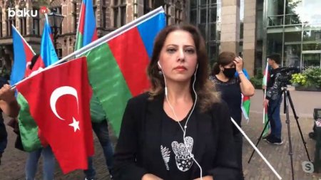 Niderlanddakı azərbaycanlılar ordumuza dəstək aksiyası keçiriblər - VİDEO