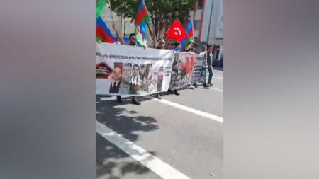 Azərbaycanlıların Düsseldorfda Qarabağ yürüşü - VİDEO