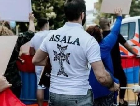 Avropada “dinc erməni etirazı” adı altında terrorçuların tərəfdarları çıxış edirlər - VİDEO