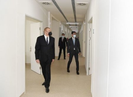 Prezident İsmayıllıda modul tipli xəstəxananın açılışında - FOTO