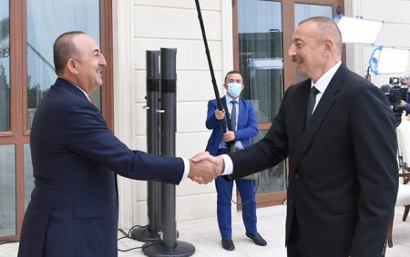 Prezident Çavuşoğlunu qəbul etdi - Foto