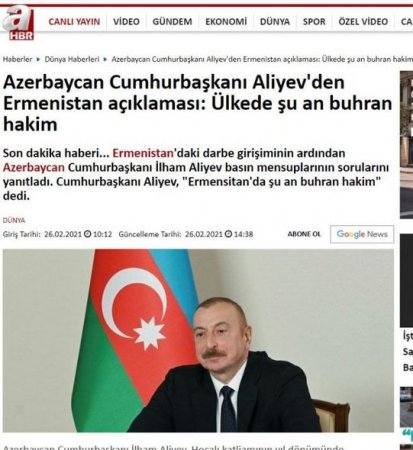 Türkiyə mediası: Prezident İlham Əliyev dörd saatdan artıq zamanda jurnalistlərin suallarını cavablandırıb