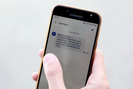 “Azəriqaz” İB abonentlərə təbii qazdan istifadəyə görə SMS bildirişlərin göndərilməsinə başlayıb