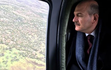 Süleyman Soylunun helikopteri məcburi eniş etdi - Fotolar