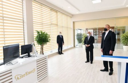 İlham Əliyev yarımstansiyaların açılışında - FOTO