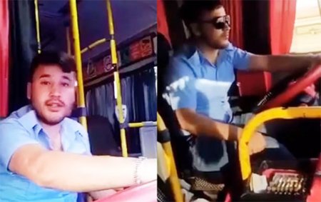 “TikTok” videosu çəkən avtobus sürücüsü işdən çıxarıldı - Video