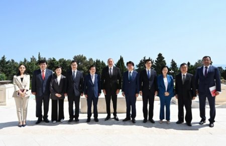Prezident Koreya Milli Assambleyasının sədrini qəbul etdi - FOTO
