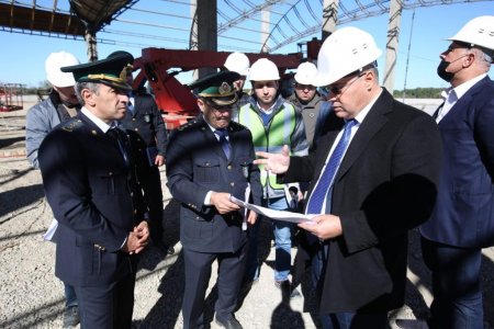 Dövlət Gömrük Komitəsinin sədri "Xanoba" gömrük postunda aparılan tikinti işləri ilə tanış olub