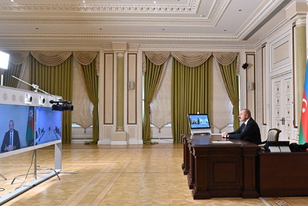 Prezident Monteneqro parlamentinin sədrini videoformatda qəbul edib