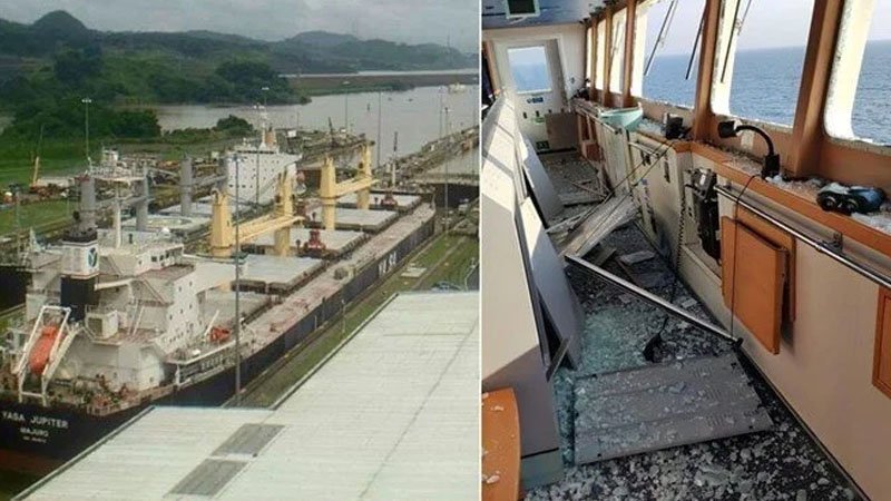 Qara dənizdə Türkiyə gəmisinə bomba atıldı