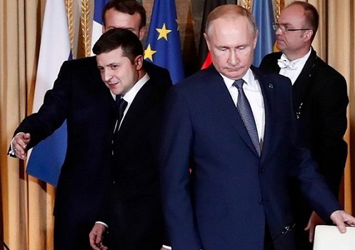 Makron Putin və Zelenski ilə danışıqlar aparıb