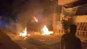 Suriyalılar Türk elektrik stansiyasını yandırıblar - VİDEO -