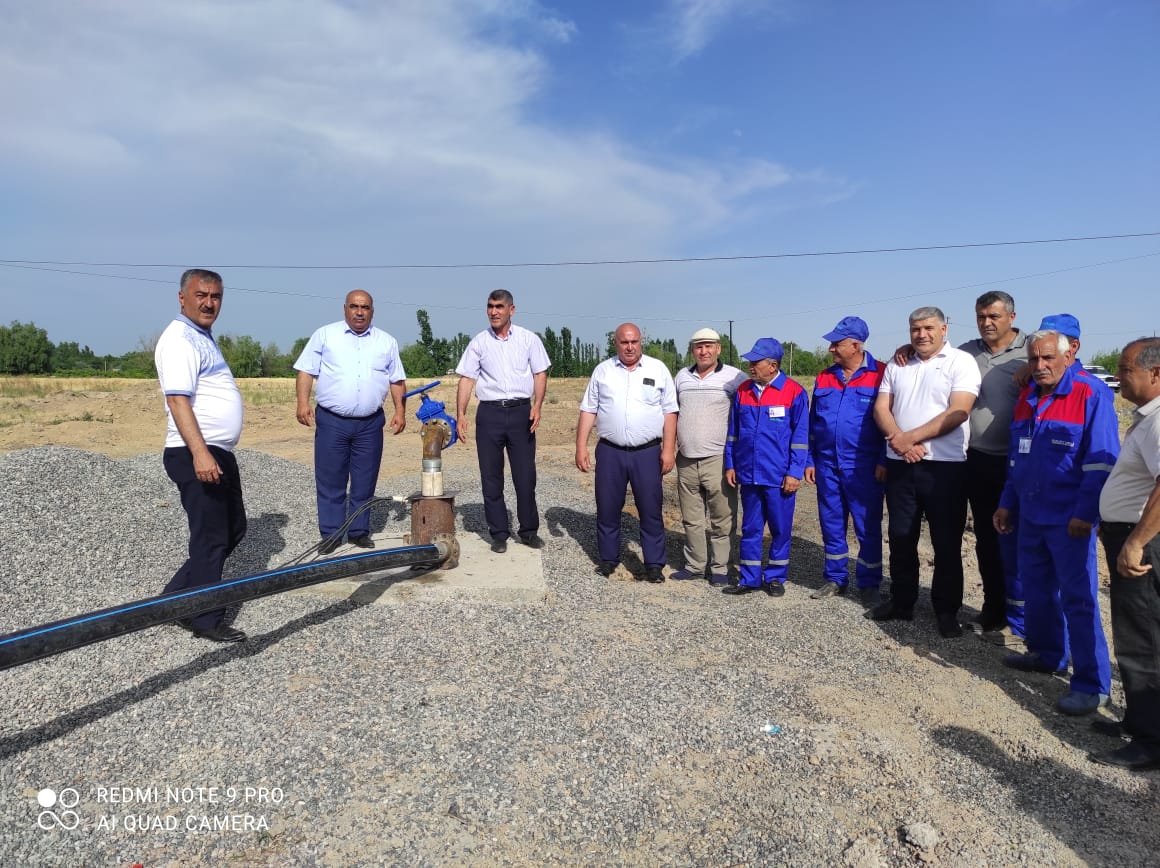 Qayıdış məcburi köçkün qəsəbəsində yeni subartezian quyusu istifadəyə verilib