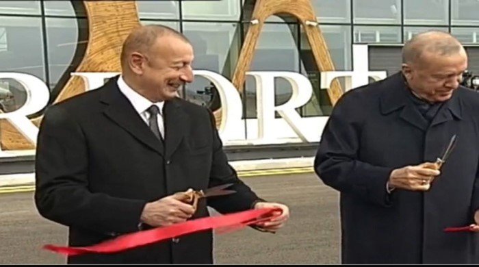 İlham Əliyev və Ərdoğan Zəngilan aeroportunun açılışında