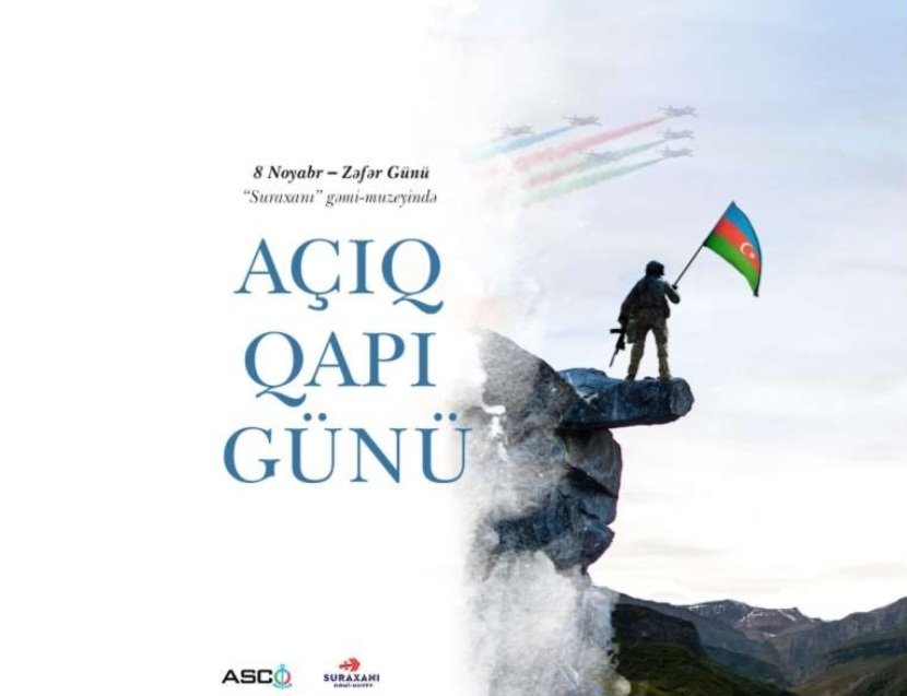 “Suraxanı” gəmi-muzeyində Zəfər Günü münasibətilə 8 noyabrda “Açıq qapı günü” olacaq