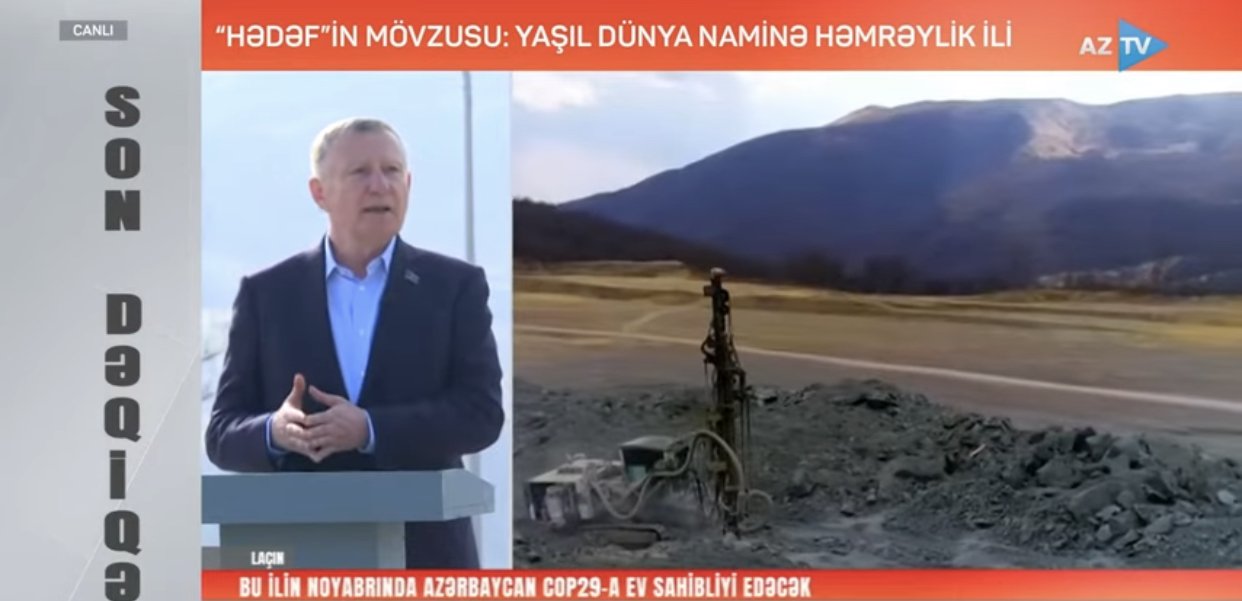 Deputat Məşhur Məmmədov Laçında “Yaşıl dünya naminə həmrəylik ili” mövzusunda AZTV-də çıxış edib -