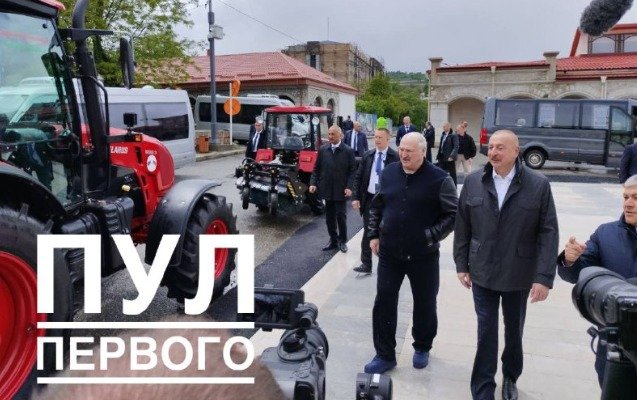 Lukaşenkodan Şuşada traktor hədiyyəsi - Fotolar