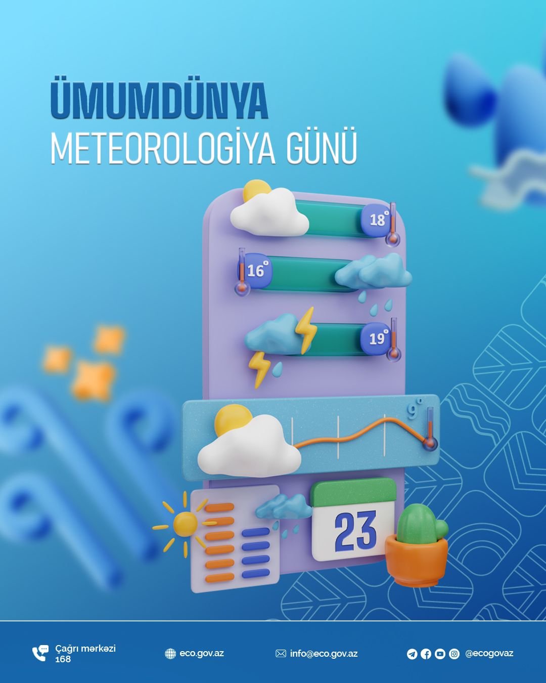 23 mart Ümumdünya Meteorologiya Günüdür