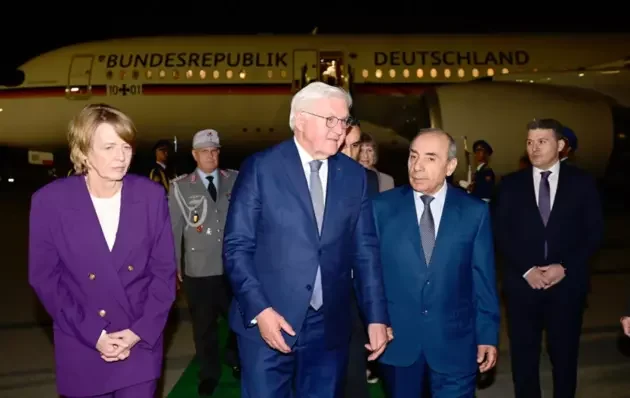 Almaniya Federativ Respublikasının rəhbəri Ştaynmayer Azərbaycana rəsmi səfərə gəlib