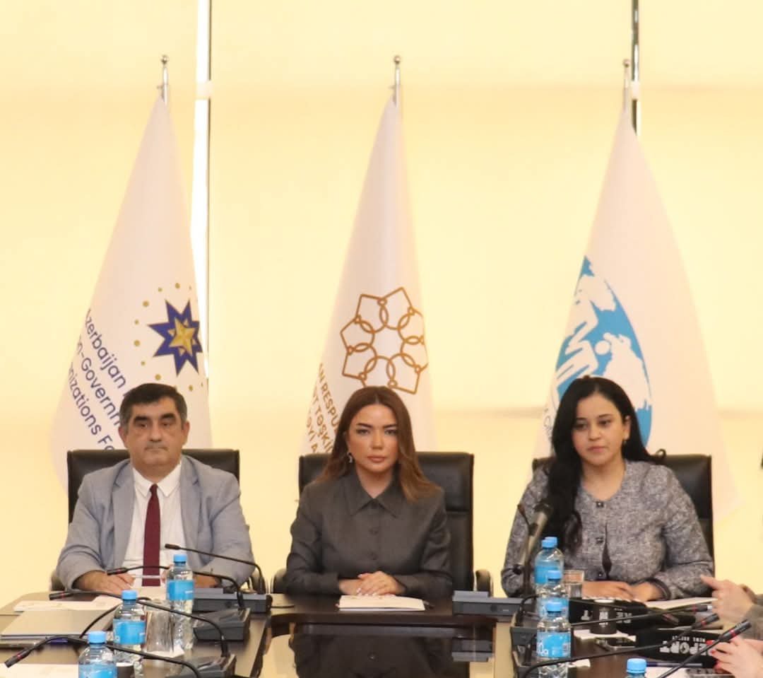 Azərbaycan Milli QHT Forumunun ofisində brifinq keçirilib