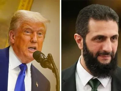 Donald Tramp Suriyanın müvəqqəti prezidenti Əhməd əl-Şara ilə görüşüb