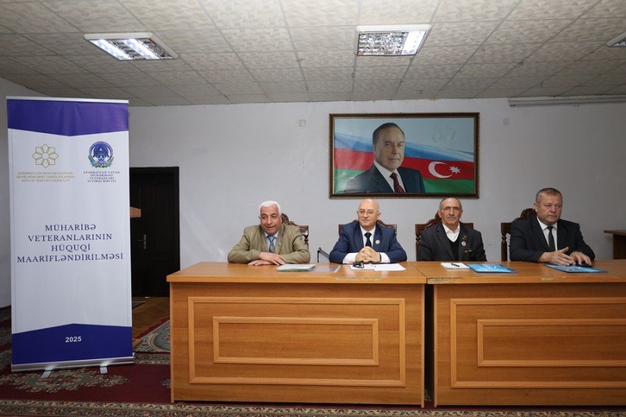 QHT “Müharibə veteranlarının hüquqi maarifləndirməsi” adlı Layihənin icrasına başladı - FOTOLAR