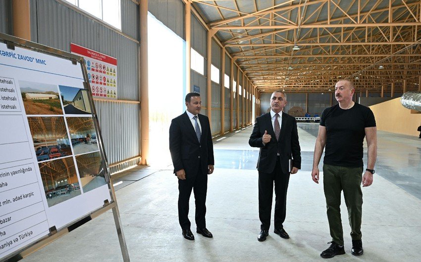 Xocalı kərpic zavodunun açılışı olub