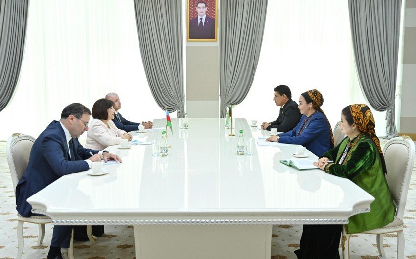 Sahibə Qafarova Türkmənistan Məclisinin sədri ilə görüşüb