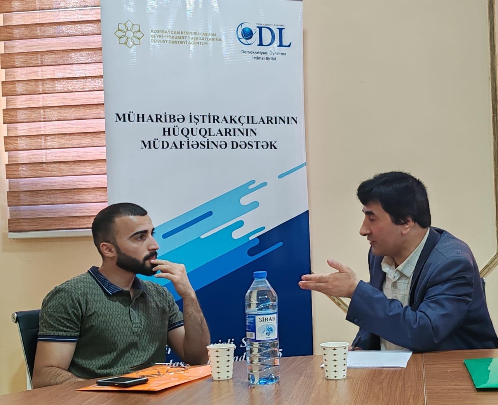 Müharibə iştirakçılarına hüquqi yardım xidməti göstərilir - FOTOLAR