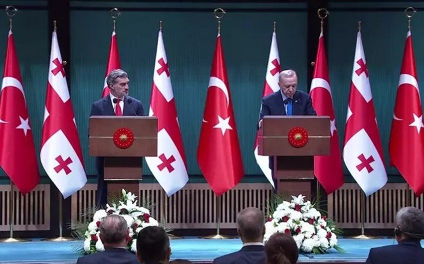 Ərdoğan: Azərbaycan və Gürcüstanla birlikdə regional təhlükəsizliyə töhfə verməkdəyik