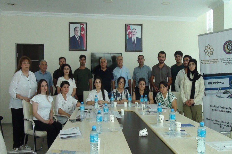 Bələdiyyə fəaliyyətinin genişləndirilməsi” layihəsi çərçivəsində təlim keçirilib - FOTOLAR