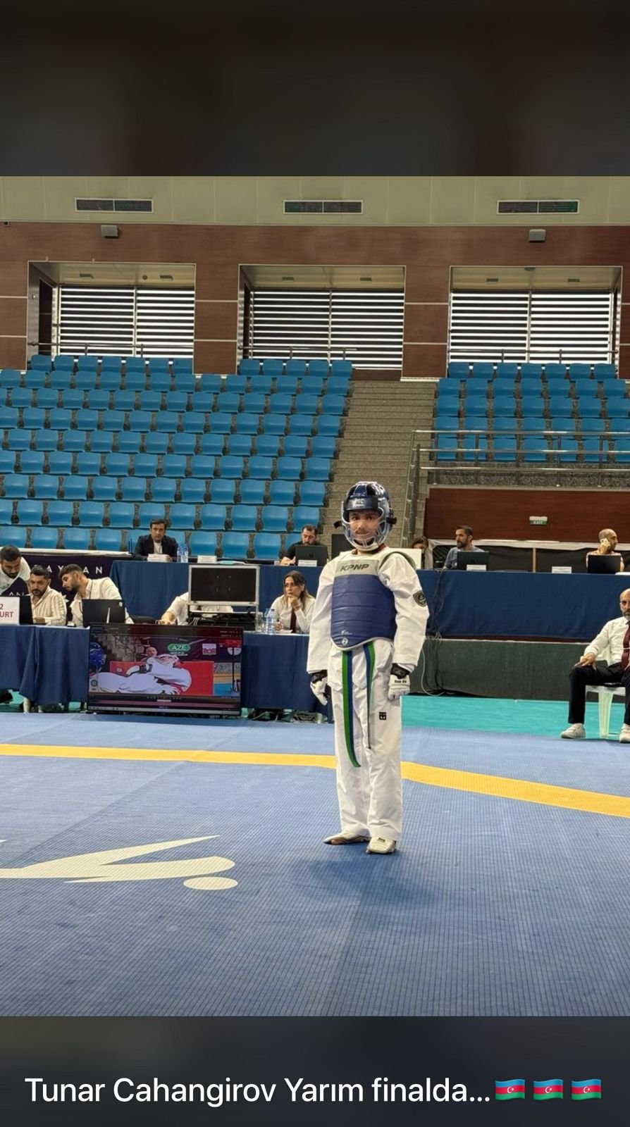 Gənc İdmançımız Tunar Cahangirov taekvondo yarışında 3-cü yeri tutub