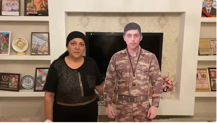 Şəhid Elnaz Hacıyevin anası AAYDA-ya təşəkkür edib