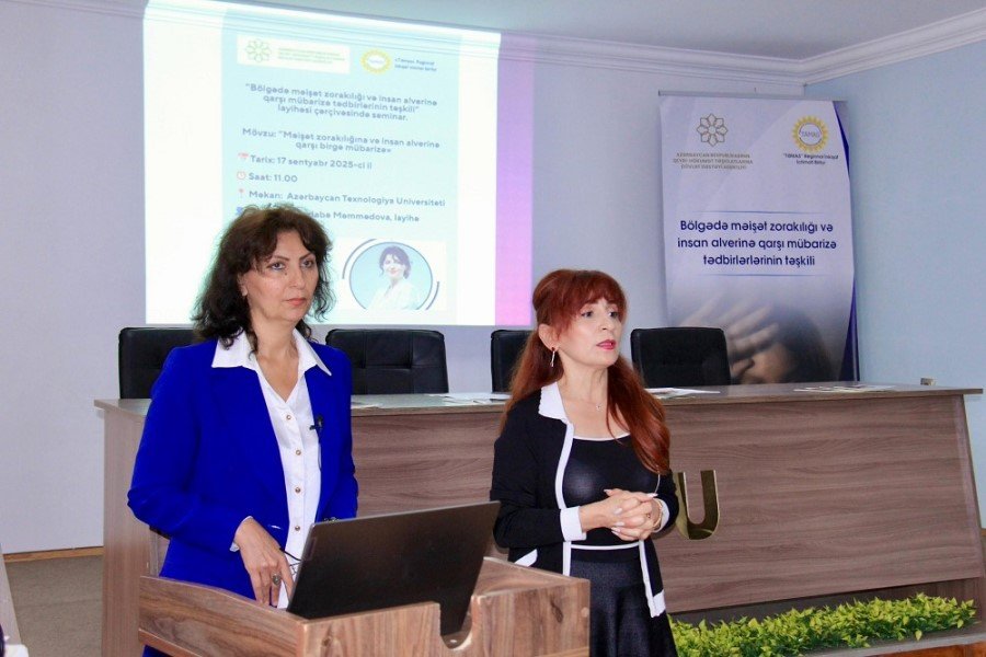 QHT məişət zorakılığı və insan alverinə qarşı maarifləndirici seminar keçirib - FOTOLAR