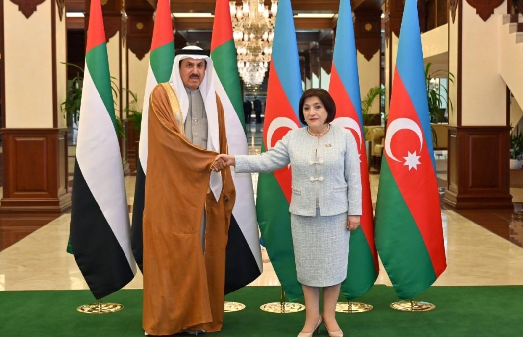 Milli Məclisin sədri Sahibə Qafarova Birləşmiş Ərəb Əmirlikləri  Federal Milli Şurasının sədri ilə görüşüb