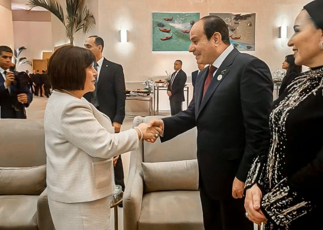 Milli Məclisin sədri Sahibə Qafarova Böyük Misir Muzeyinin açılış mərasimində iştirak edib