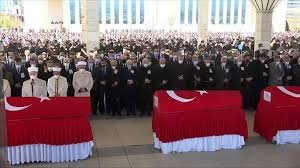 Təyyarə qəzasında şəhid olan hərbçilərlə Ankarada vida mərasimi keçirilir