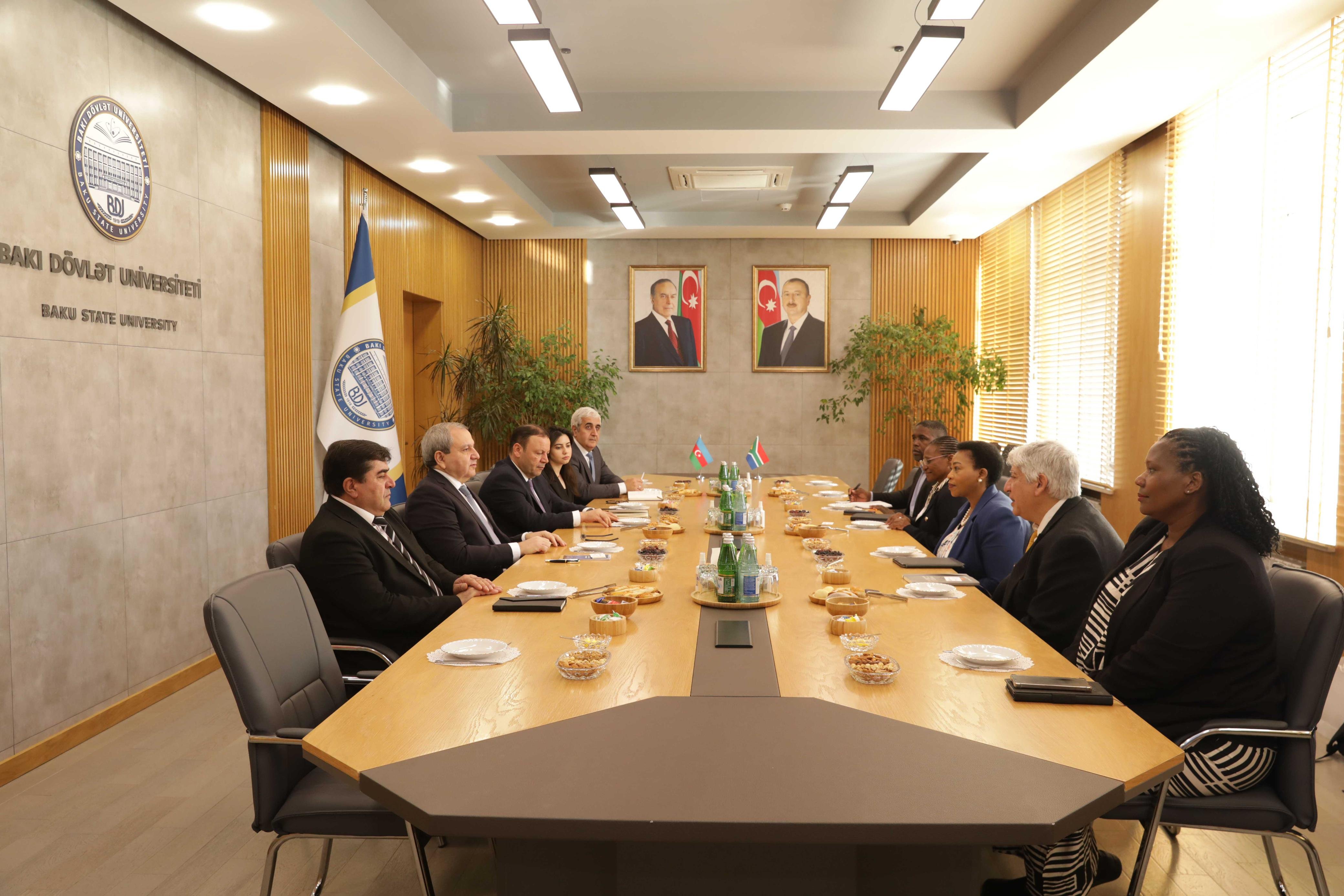 BDU-da Cənubi Afrika Respublikasının nümayəndə heyəti ilə görüş keçirilib