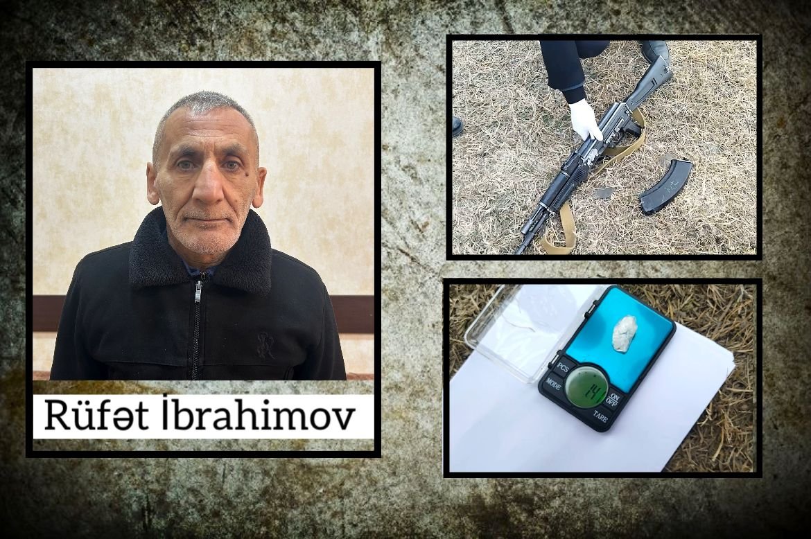Ucarda saxlanılan şəxsdən odlu silah və narkotik vasitə aşkarlanıb