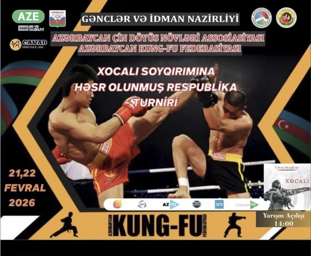 Azərbaycan Çin Döyüş Növləri Assosiasiyas  Xocalı soyqırımı qurbanlarının əziz xatirəsinə həsr olunmuş Respublika turniri keçirilmişdir.