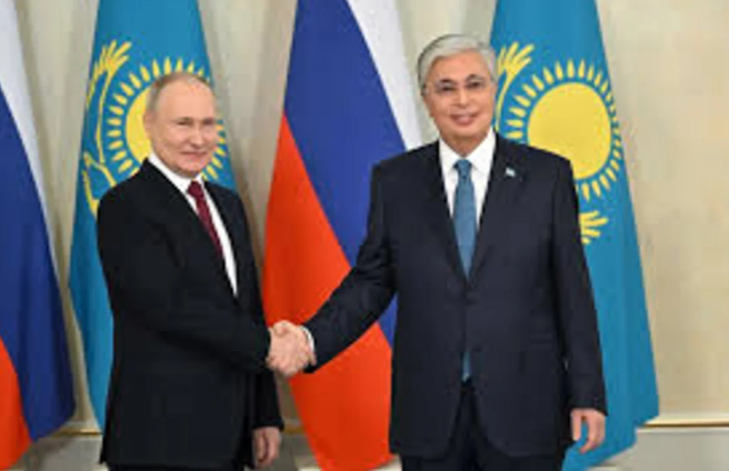Tokayev və Putin dostluq və qonşuluq haqqında birgə bəyanat imzalayıblar