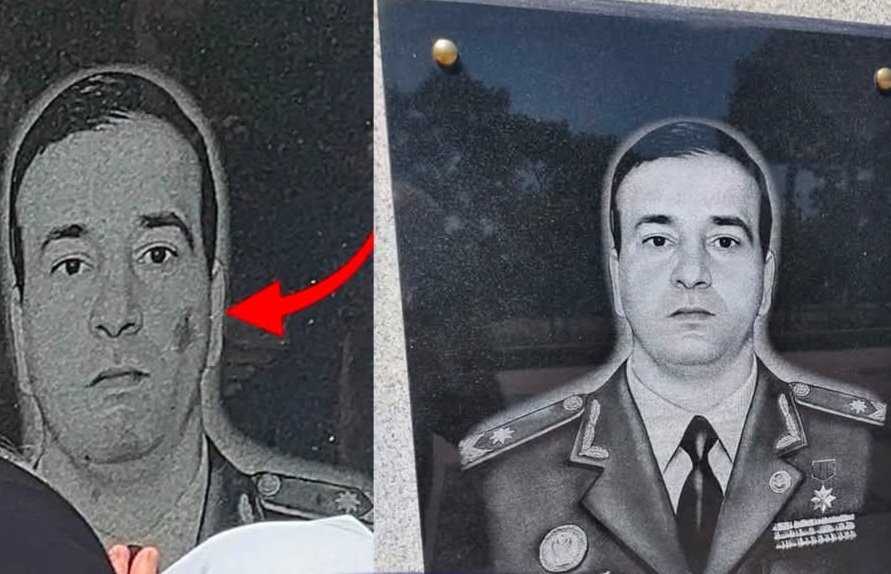 Polad Həşimovun məzar daşındakı nöqsan aradan qaldırıldı