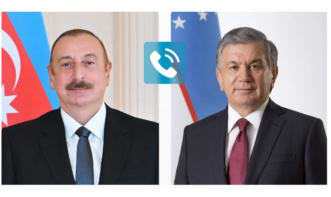 İlham Əliyev Şavkat Mirziyoyevi doğum günü münasibətilə təbrik edib