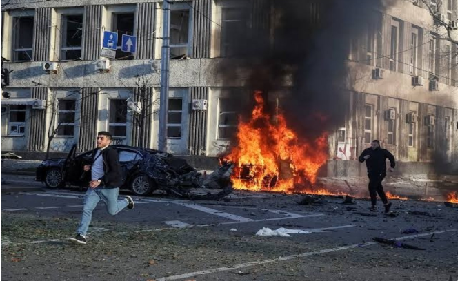 Rusiya ordusu Borispol bölgəsinə raket zərbələri endirib
