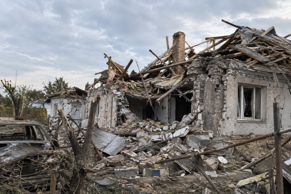 Rusiya ordusu Donetsk vilayətində qəsəbəni "Smerç" raketləri ilə vurub, ölənlər var