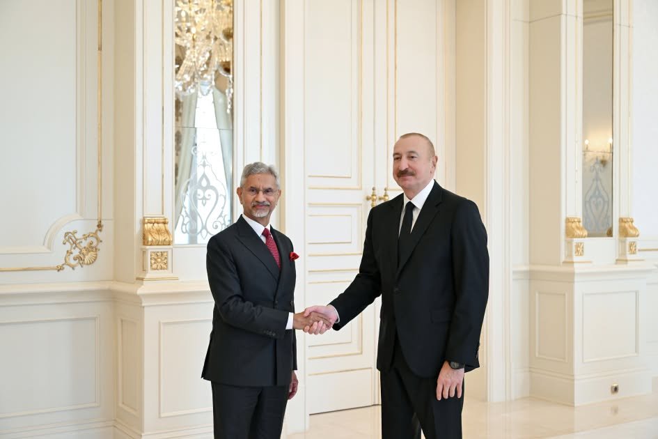 Azərbaycan Prezidenti İlham Əliyev Hindistanın xarici işlər nazirini qəbul edib
