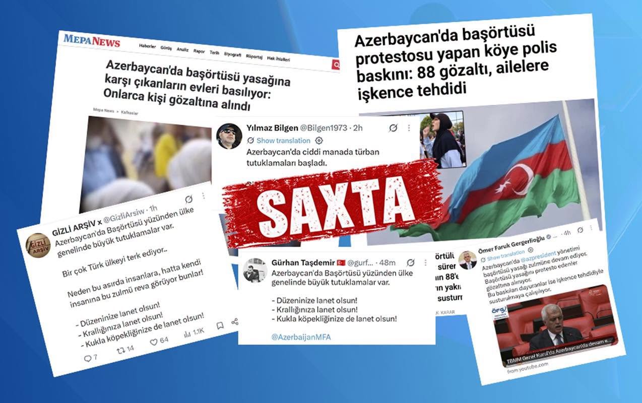 Media və Yayım Şurası: Azərbaycanda hicabla bağlı kütləvi həbslər barədə iddialar dezinformasiyadır