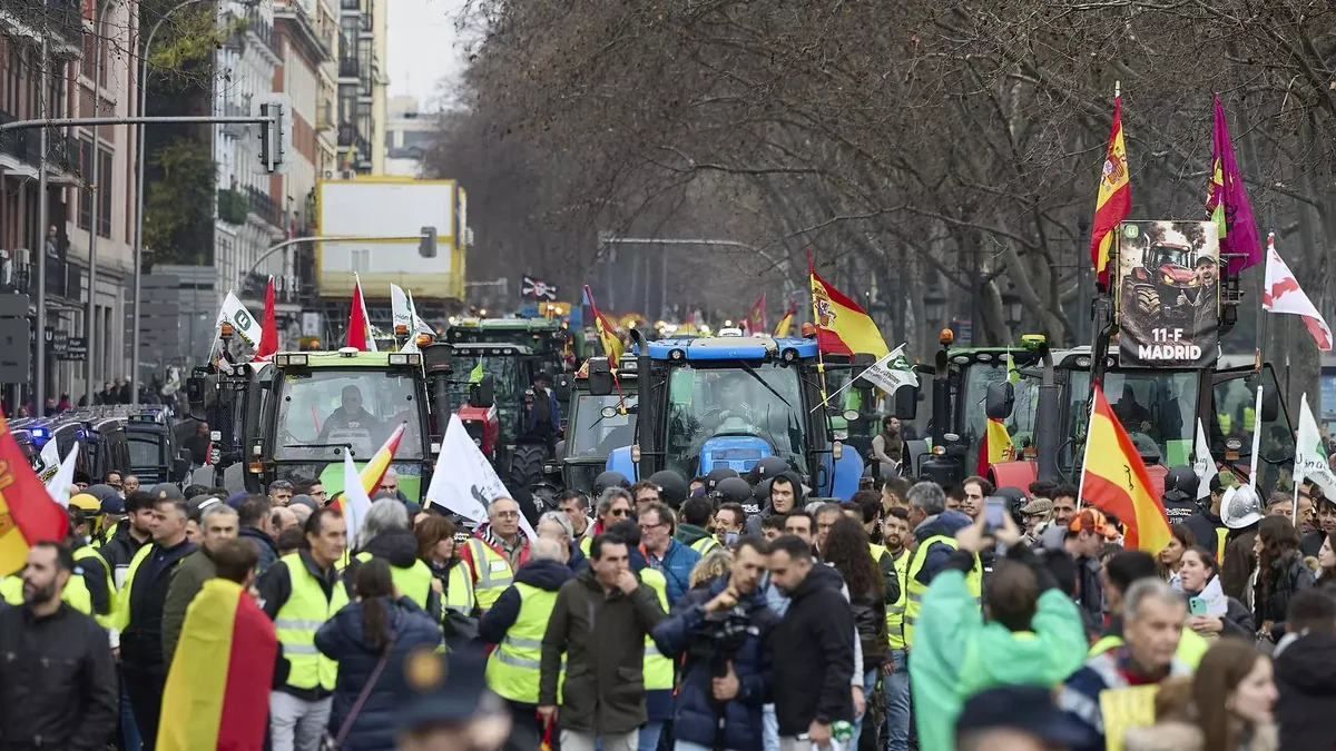 Madriddə etiraz aksiyası keçirilir