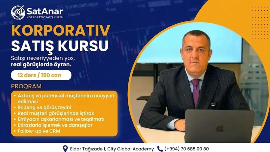 SatAnar Korporativ Satış Kursuna qeydiyyat elan edilir